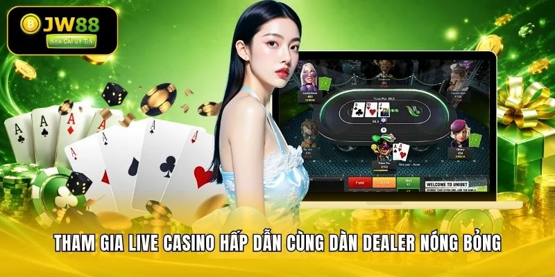 Tham gia live casino hấp dẫn cùng dàn Dealer nóng bỏng